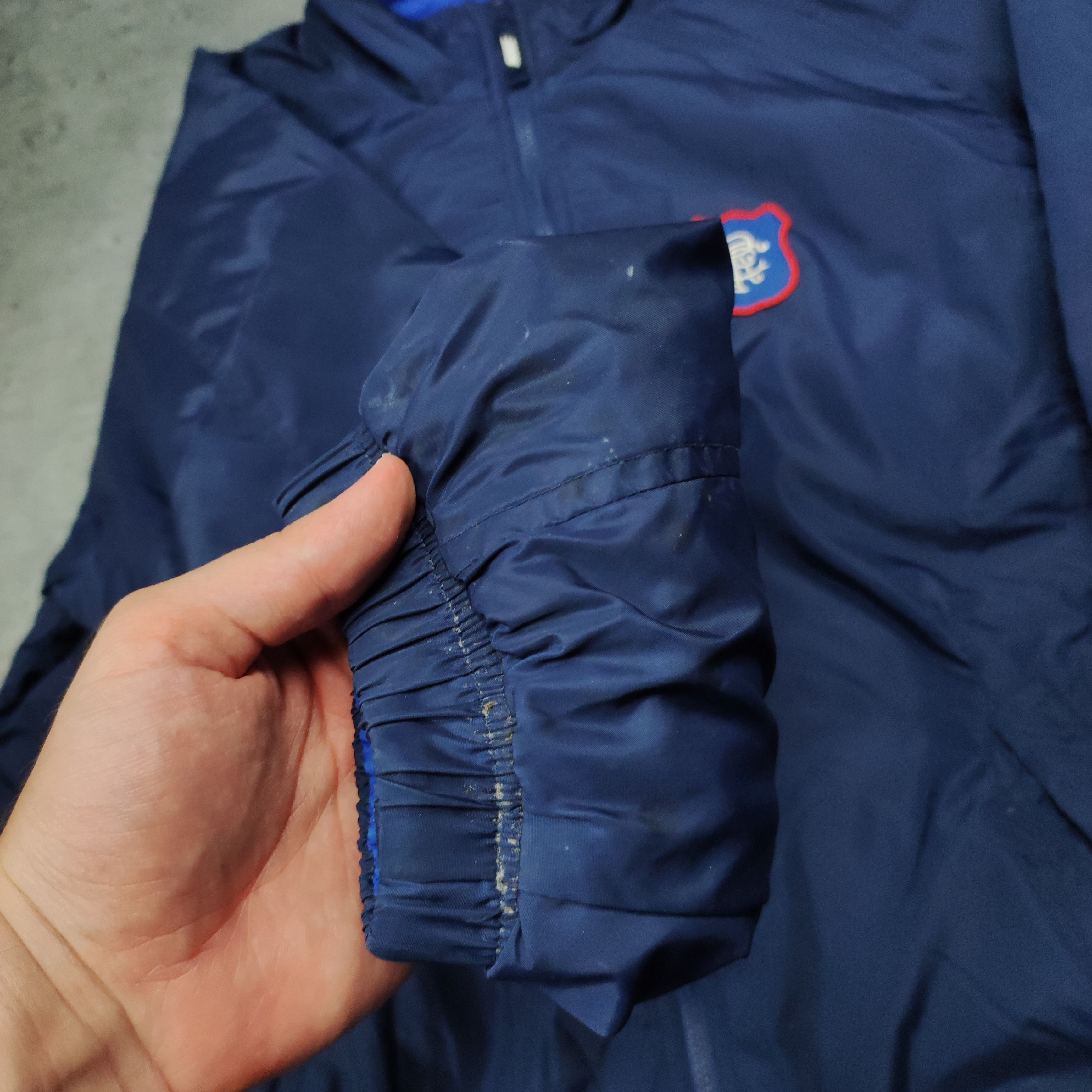 Nike × Vintage Vintage RARE 90s Glasgow Rangers Nike Reversible Jacket Size US L / EU 52-54 / 3 - 4 Thumbnail