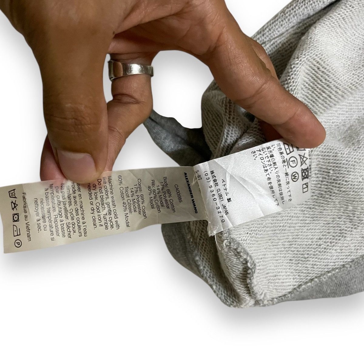 Alexander Wang T Alexander Wang tie back Gray Wide Long Sleeve Crew Neck Size M / US 6-8 / IT 42-44 - 8 Thumbnail