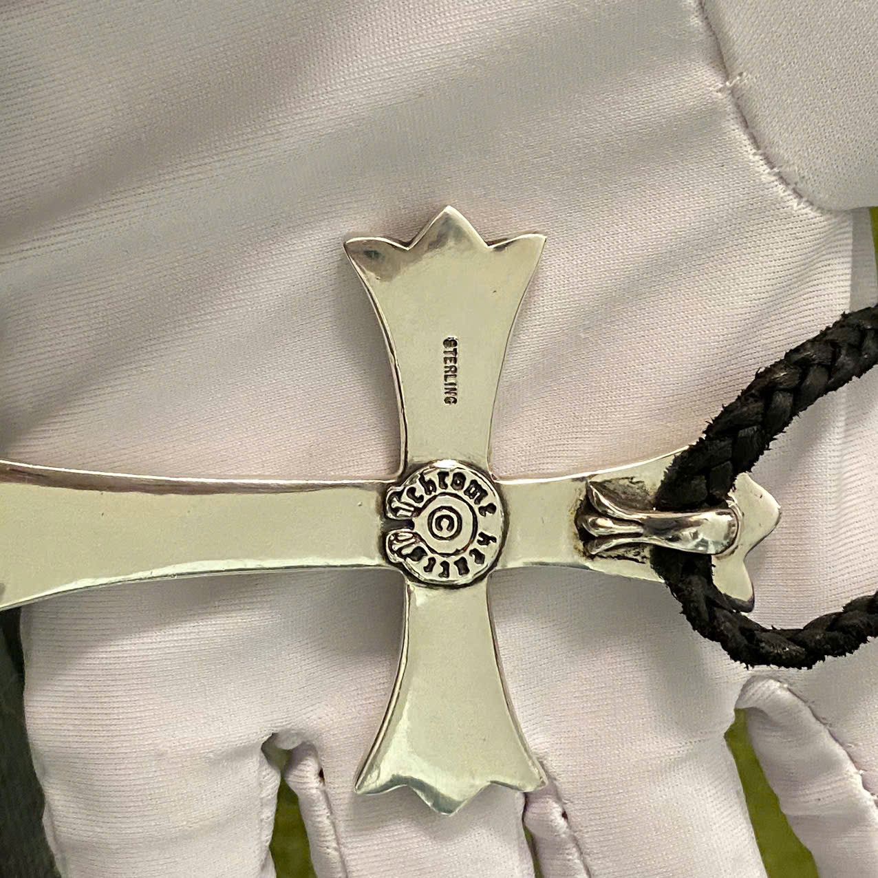 Chrome Hearts CHROME HEARTS Cross Large Pendant Top Leather Blade Boro Tip Size ONE SIZE - 10 Thumbnail