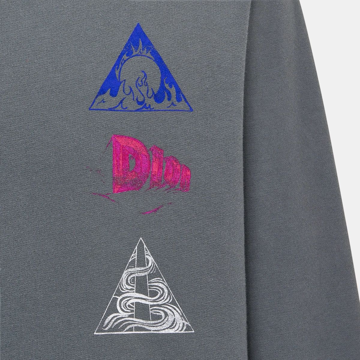 Dior o1bcso1str0225 Hooded Sweatshirt, Relaxed Fit in Grey Size US XL / EU 56 / 4 - 3 Thumbnail