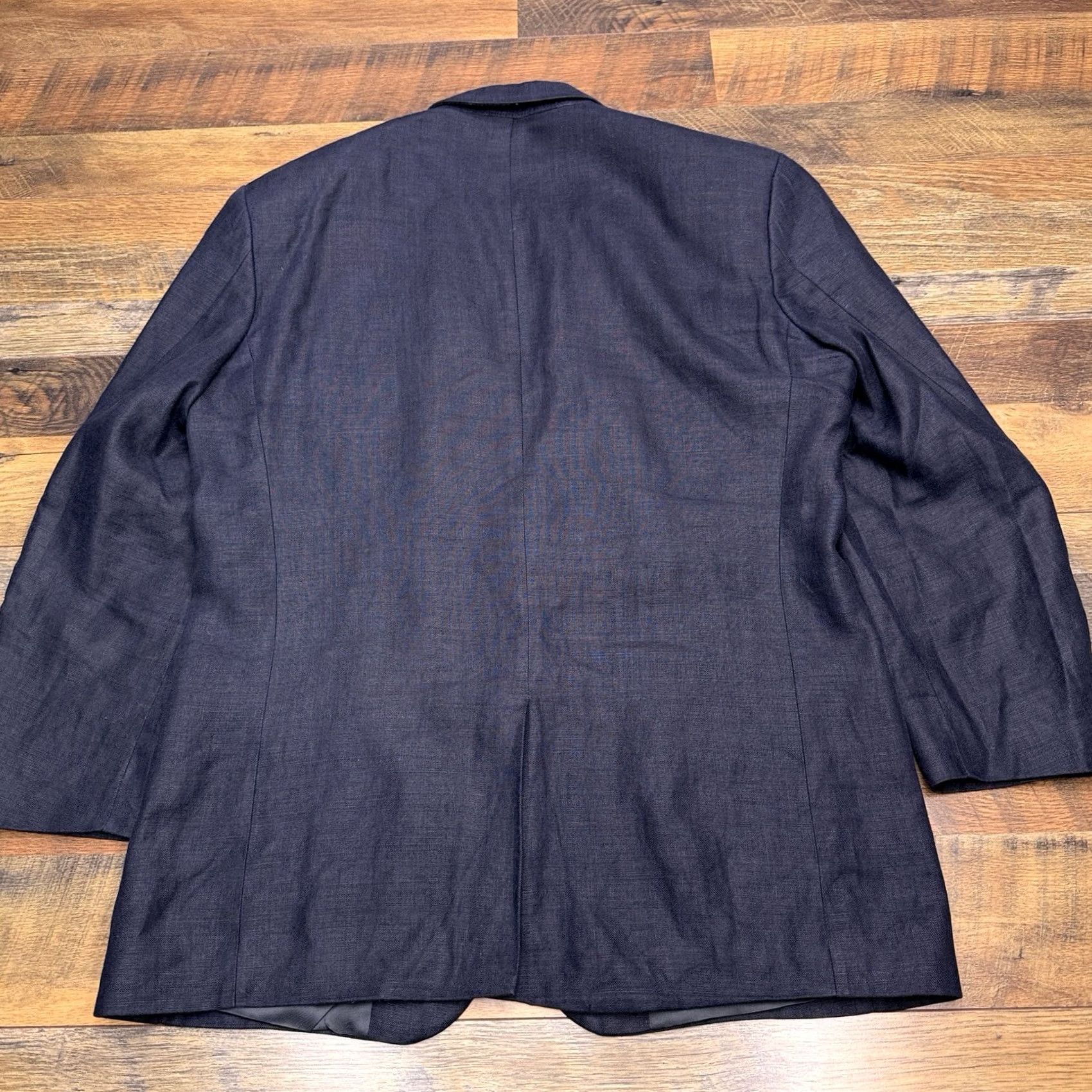 Eddie Bauer VINTAGE Eddie Bauer Linen Blazer 42R Blue Sport Coat Size 42R - 2 Thumbnail