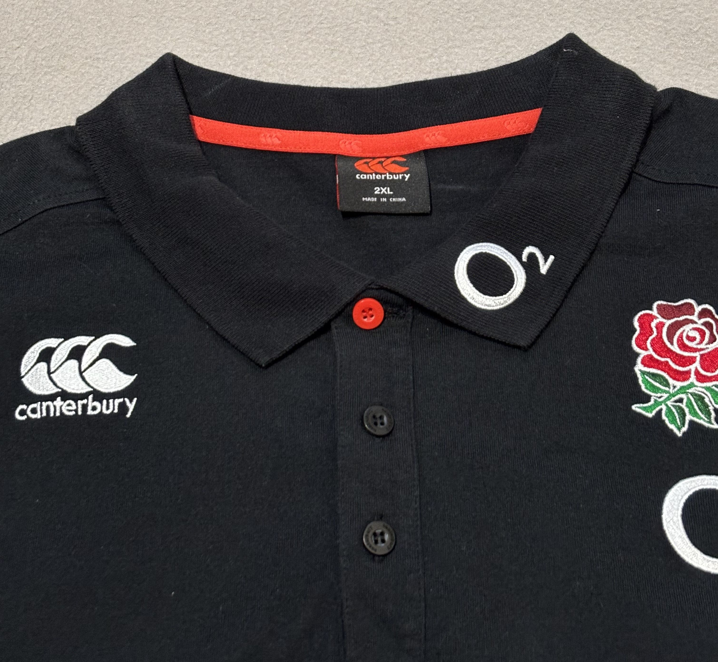 Canterbury of New Zealand England Rugby Canterbury o2 Polo size 2XL fit XL Size US XL / EU 56 / 4 - 9 Thumbnail