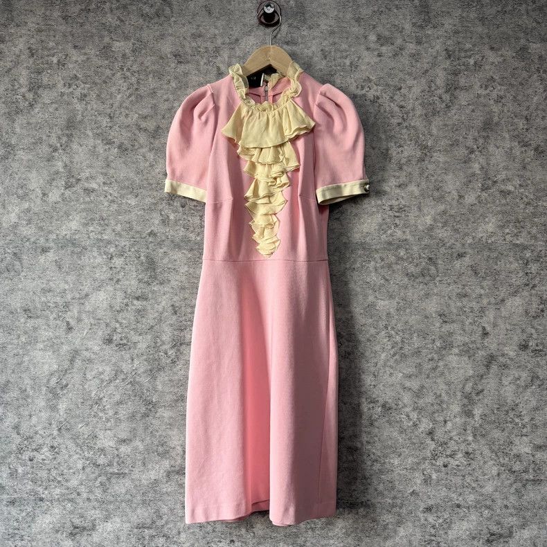Gucci Knitted high-waisted round-neck dress