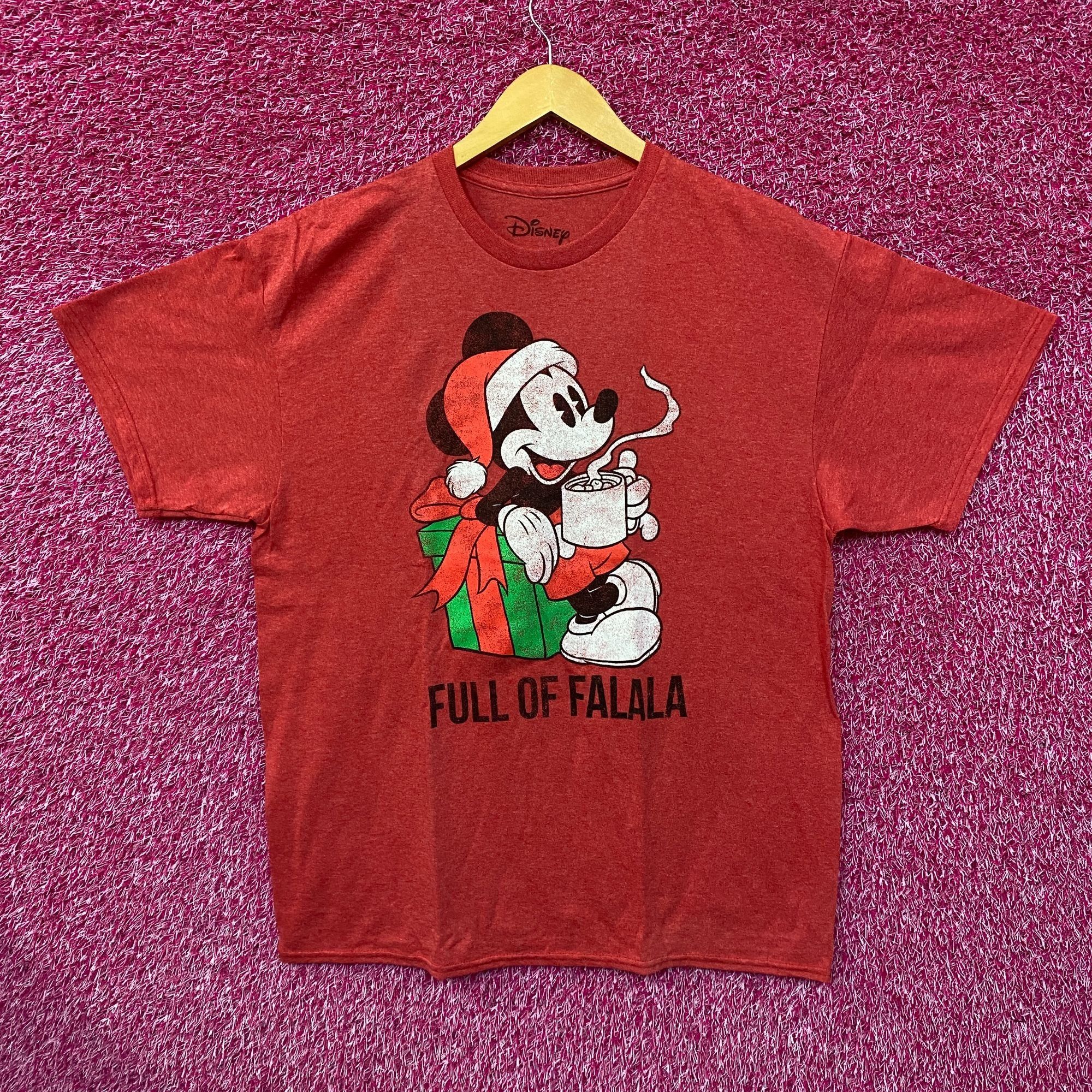 Disney Santa Mickey Mouse Full of Falala Christmas Disney Tee L Size US L / EU 52-54 / 3 - 1 Thumbnail