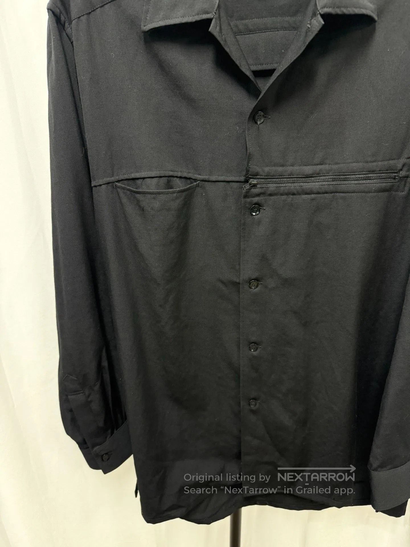 Yohji Yamamoto Yohji Yamamoto Pour Homme Deconstructed Wool Shirt Jacket. Size US L / EU 52-54 / 3 - 3 Thumbnail