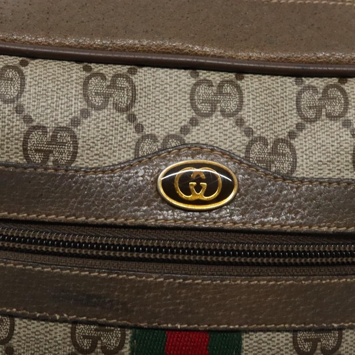Gucci GUCCI GG Supreme Web Sherry Line Shoulder Bag Pvc Beige 68 Size ONE SIZE - 14 Thumbnail