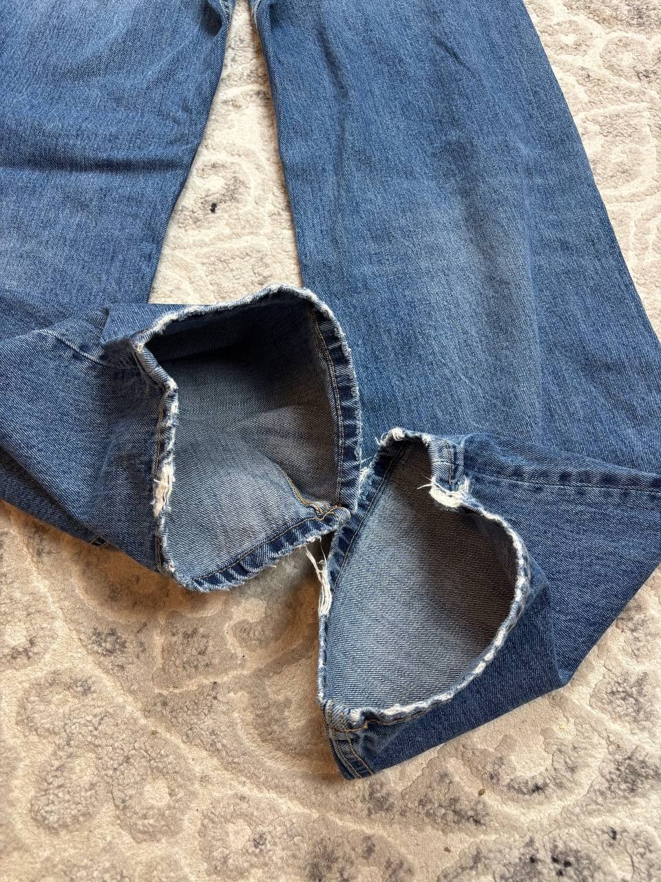 Zara Zara High-Rise Distressed Wide Leg Jeans US 6 / EUR 38 Size 28" / US 6 / IT 42 - 5 Thumbnail