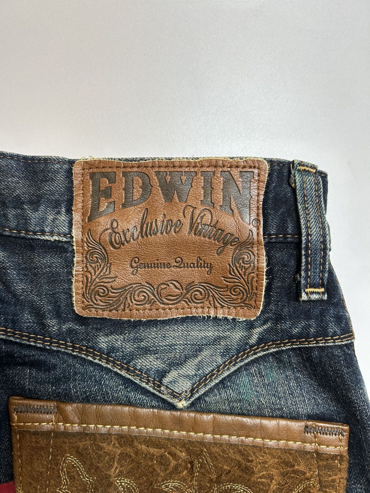 Edwin × Vintage EXCLUSIVE VINTAGE EDWIN DISTRESSED DENIM PANT Size US 31 - 5 Thumbnail