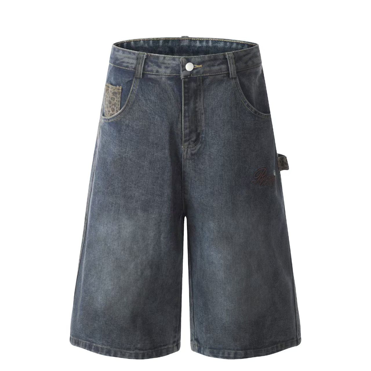 Vintage Vintage washed baggy seven-minute shorts Size US 34 / EU 50 - 1 Thumbnail