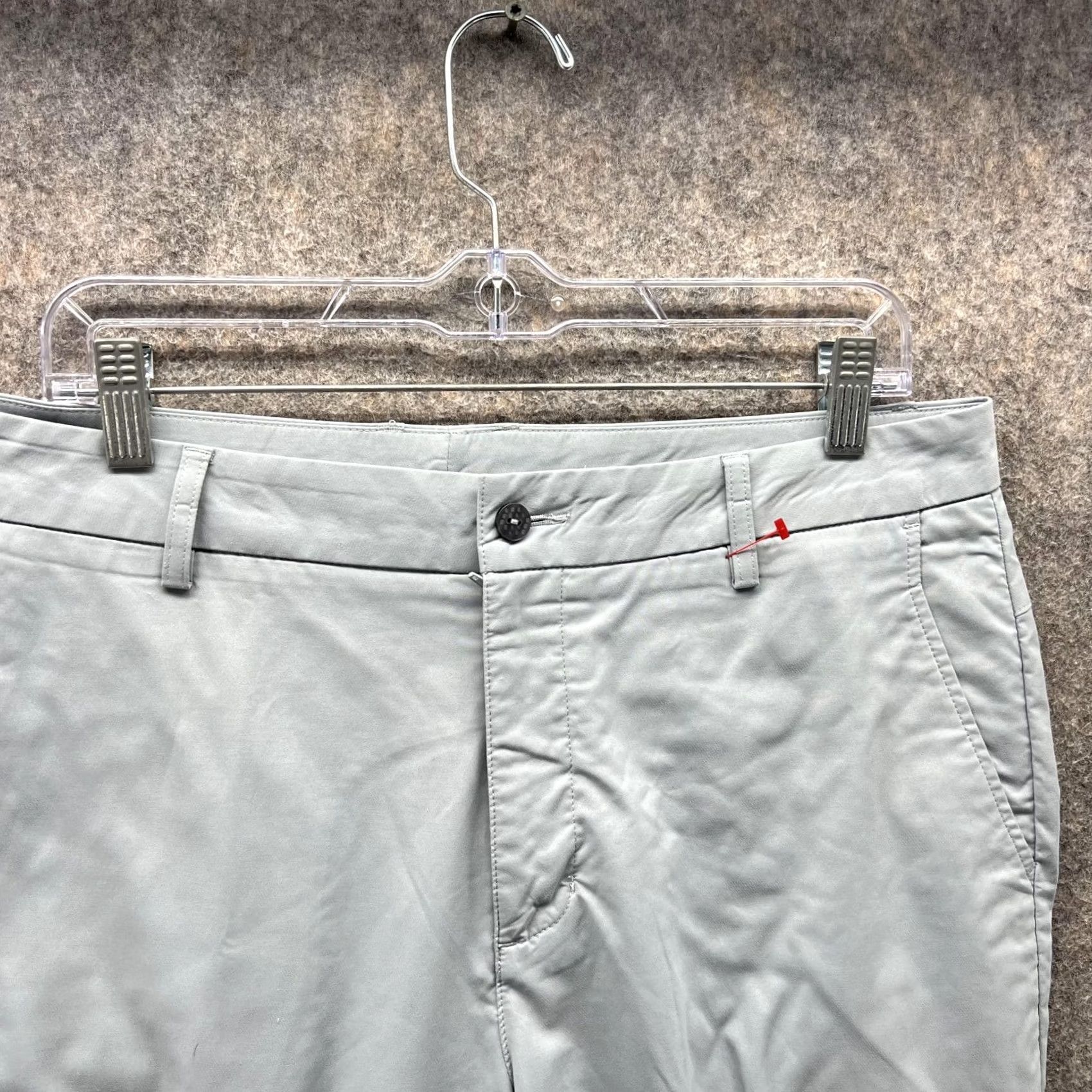Puma Puma Pants Men 34x32 Gray Chino Pleated Casual PWRWARM Trousers Golf Straight 34 Regular Color Gray Mens Size US 34 / EU 50 - 4 Thumbnail