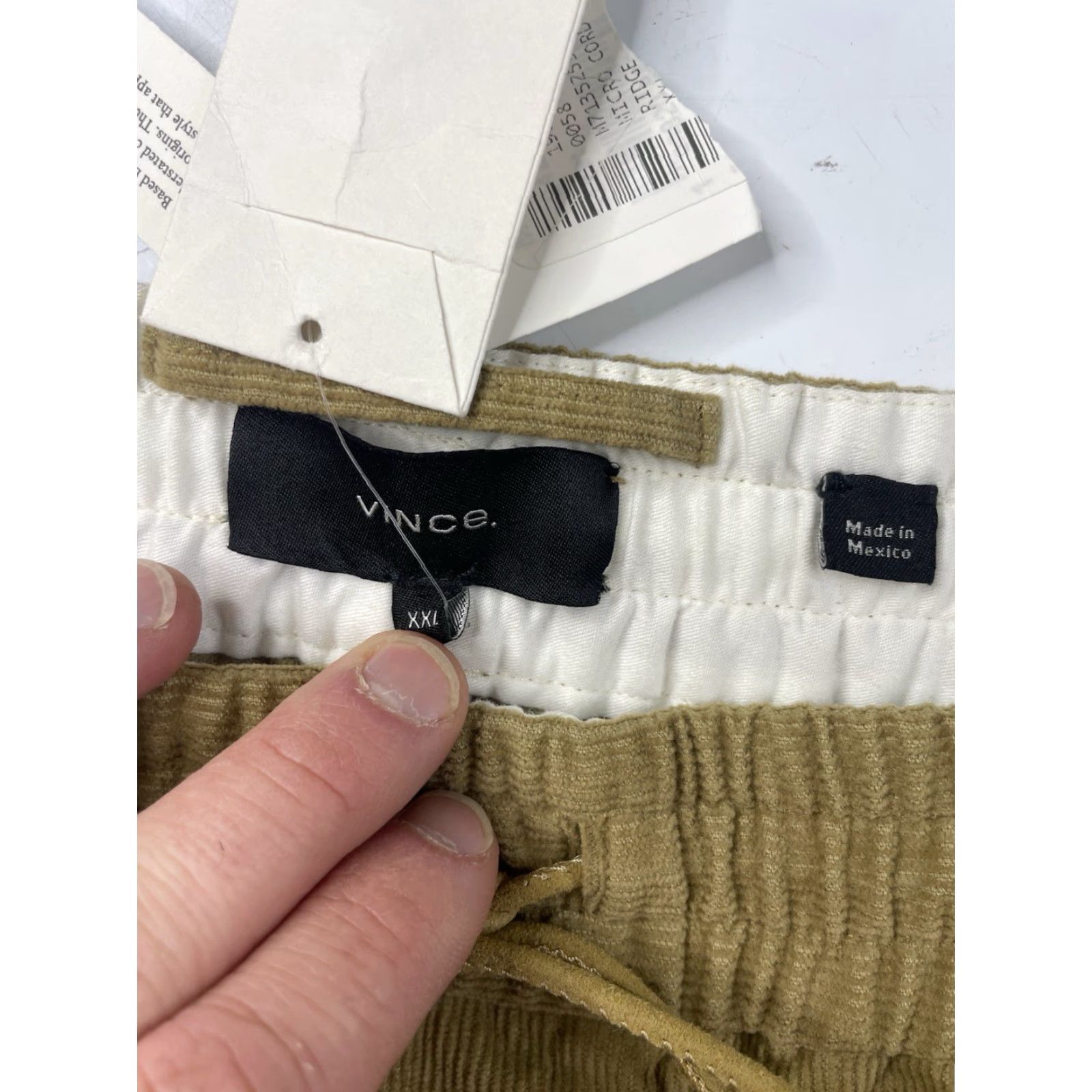 Vince Vince Corduroy Pants Brown Drawstring Relaxed Stretch Men’s 2XL Brown Corduroy Casual Pants Mens Size US 39 - 6 Thumbnail