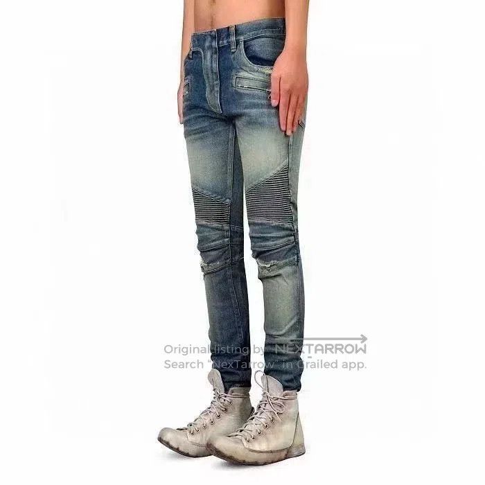 Balmain BALMAIN Biker Jeans Size US 31 - 9 Thumbnail