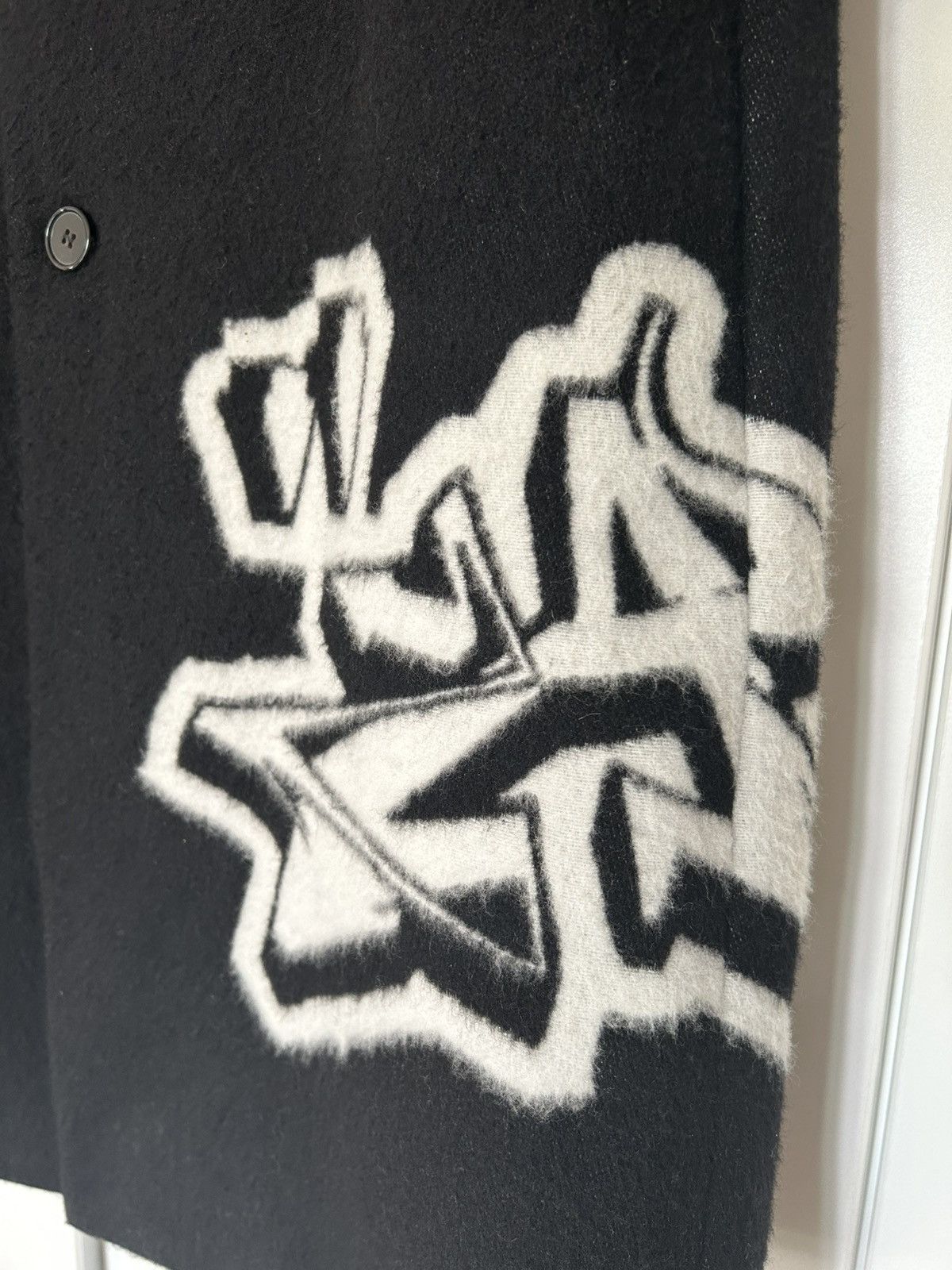 Off-White Off-White Graffiti Wool Skate Long Coat Size 48 Size US M / EU 48-50 / 2 - 5 Thumbnail