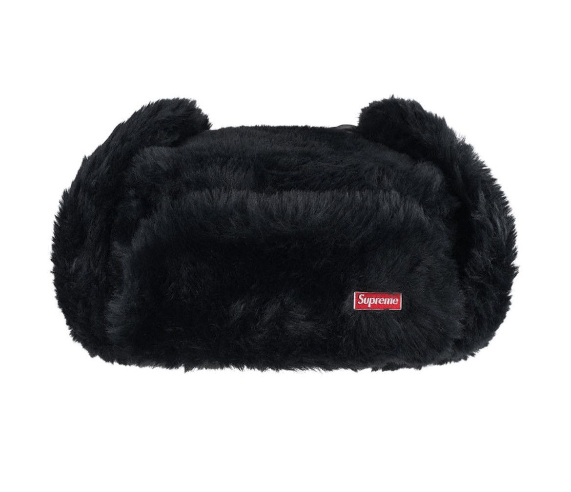 Supreme S/M Supreme Faux Fur Ushanka Trooper Hat Black FW25 Size ONE SIZE - 3 Thumbnail