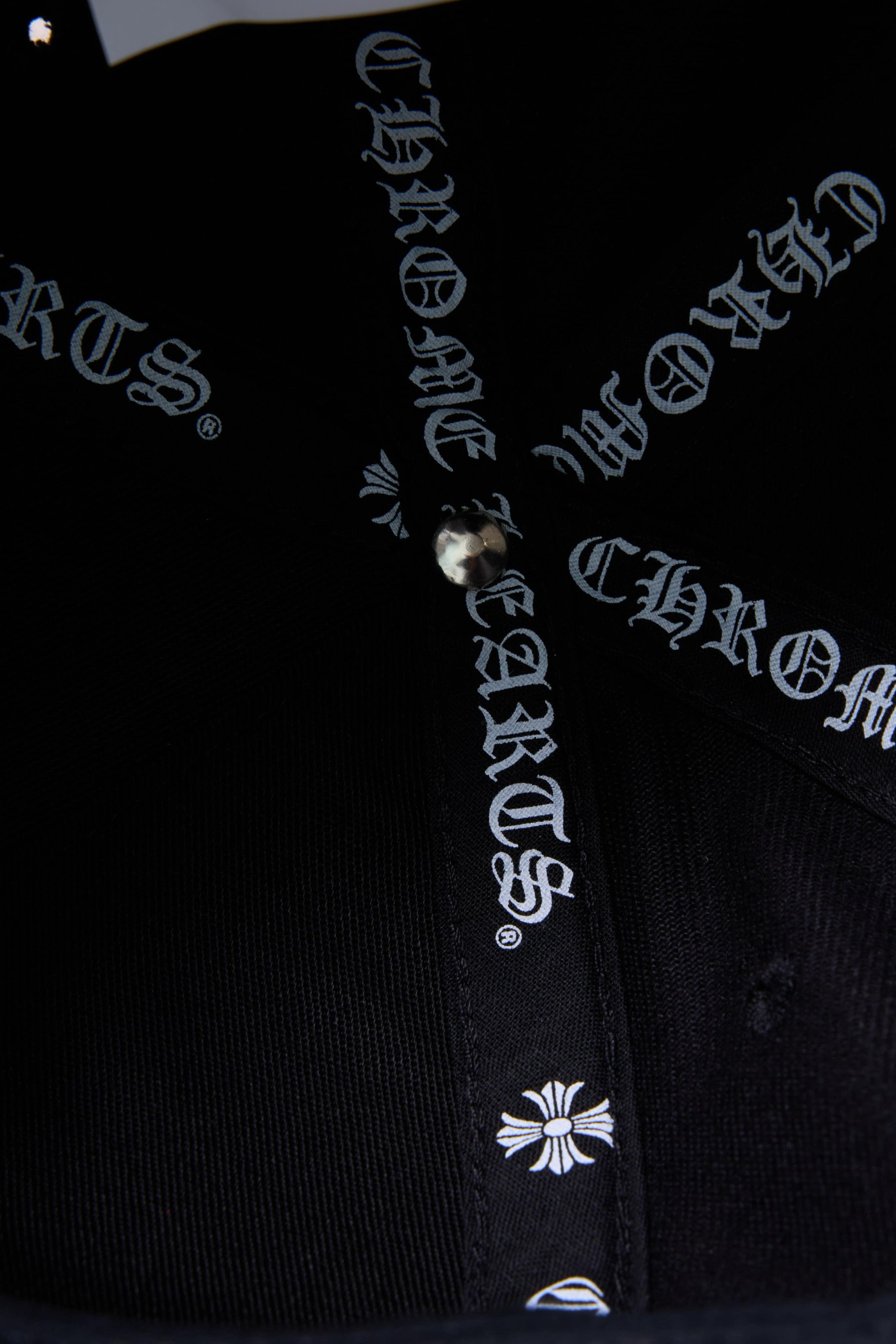 Chrome Hearts Chrome Hearts Dagger Denim Baseball Hat Black/White Size ONE SIZE - 7 Thumbnail