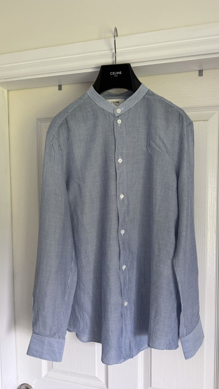 Celine Celije Shirt in Cotton Chine sz39 Size US S / EU 44-46 / 1 - 1 Thumbnail