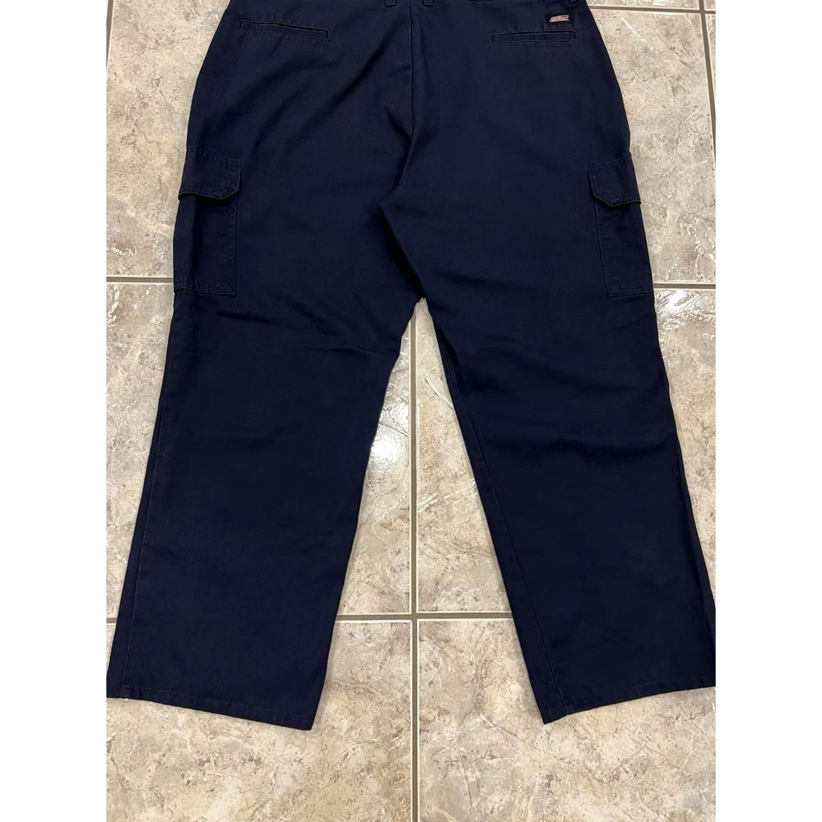 Dickies Dickies GP3038DN Mens 42x30 Cargo Pants Work Pant Relaxed Straight Twill Canvas Blue Cargo Pockets Size US 42 / EU 58 - 2 Thumbnail