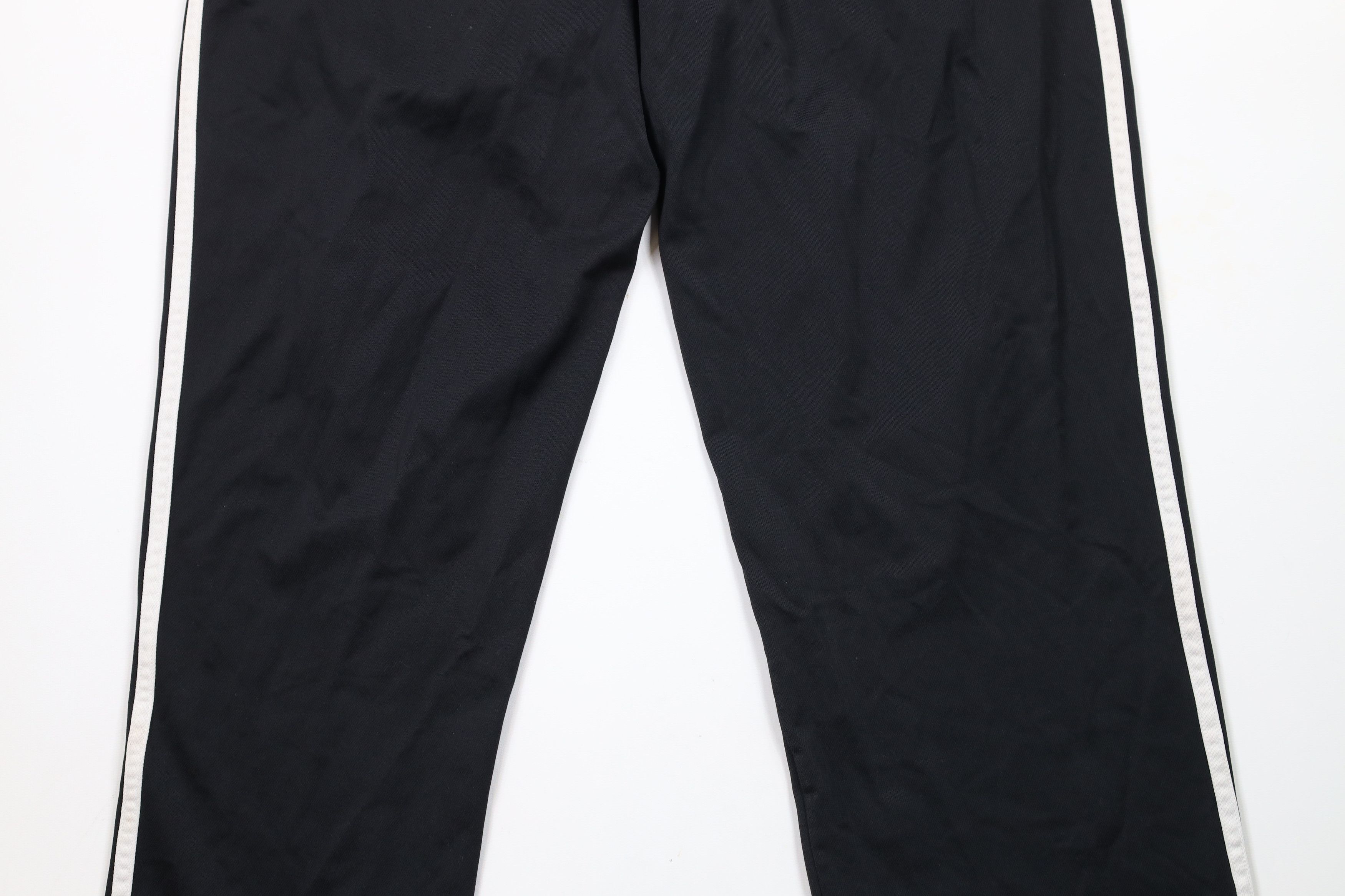 Adidas × Vintage Vintage Y2K Adidas Striped Wide Leg Sweatpants Pants Black Size US 34 / EU 50 - 12 Thumbnail