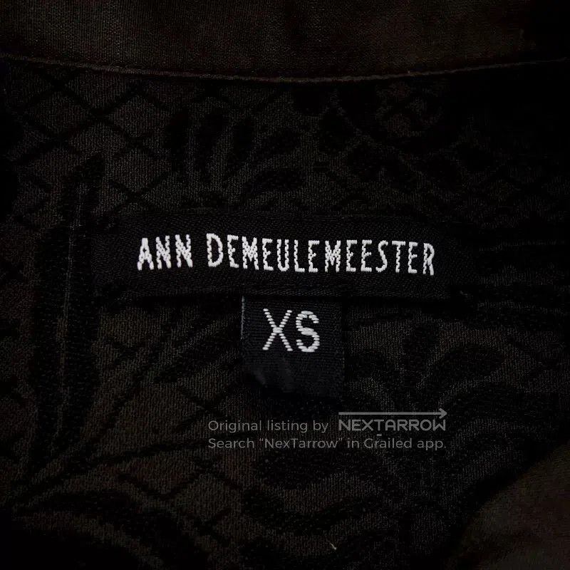 Ann Demeulemeester Ann Demeulemeester Embroidered Shirt. Size US XS / EU 42 / 0 - 3 Thumbnail