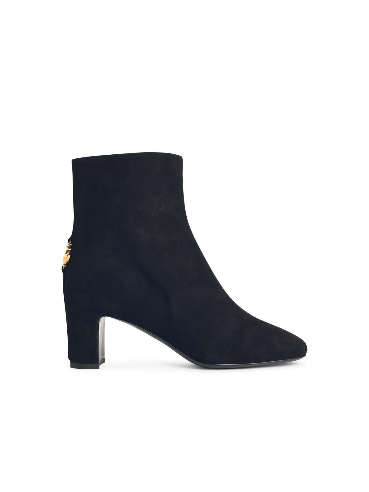 DOLCE & GABBANA Black Suede Ankle Boots