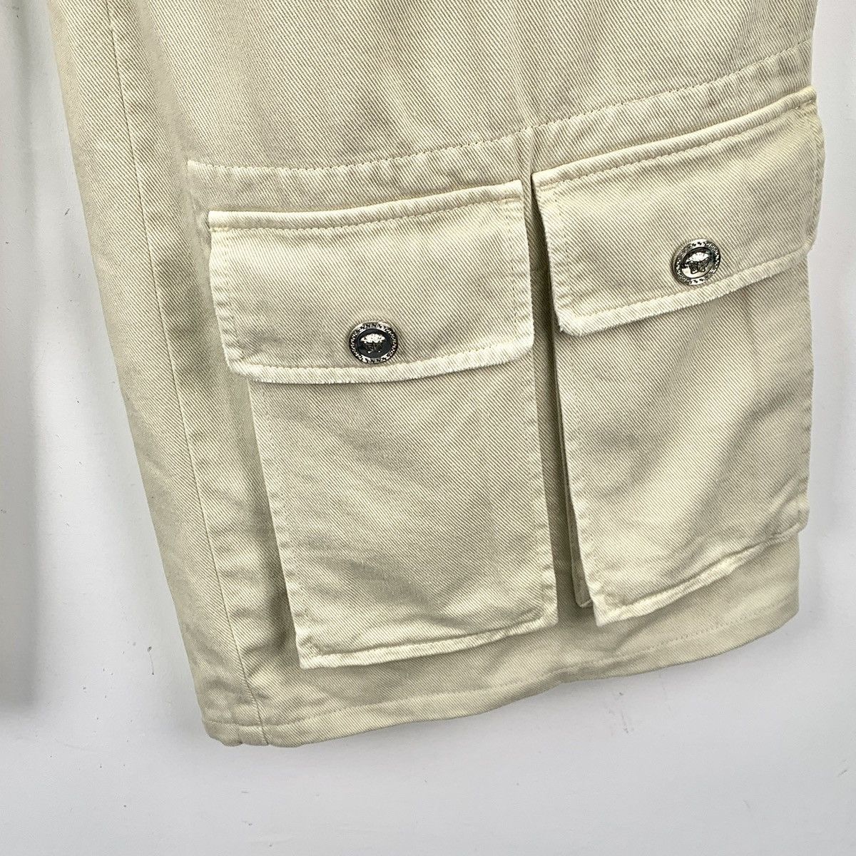 Versace Versace 24SS Khaki Multi-pocket Cotton Cargo Pants K26WX Size 26" / US 2 / IT 38 - 4 Thumbnail