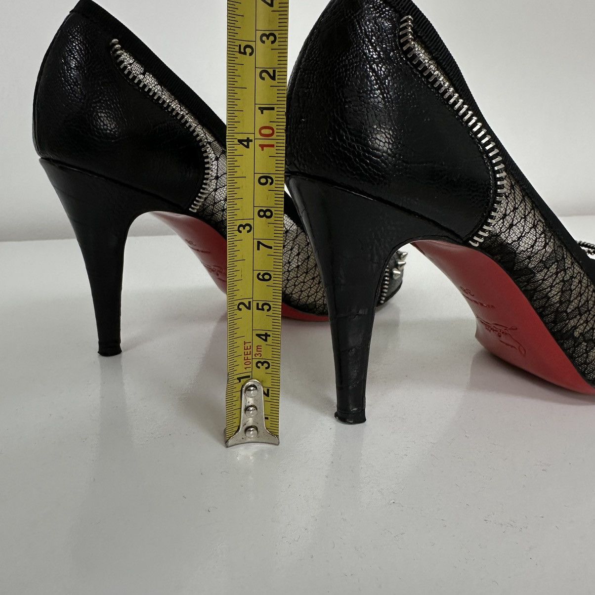 Christian Louboutin Christian Loboutain Candy Spike Pumps Black Leather Heels Size US 8 / IT 38 - 12 Thumbnail