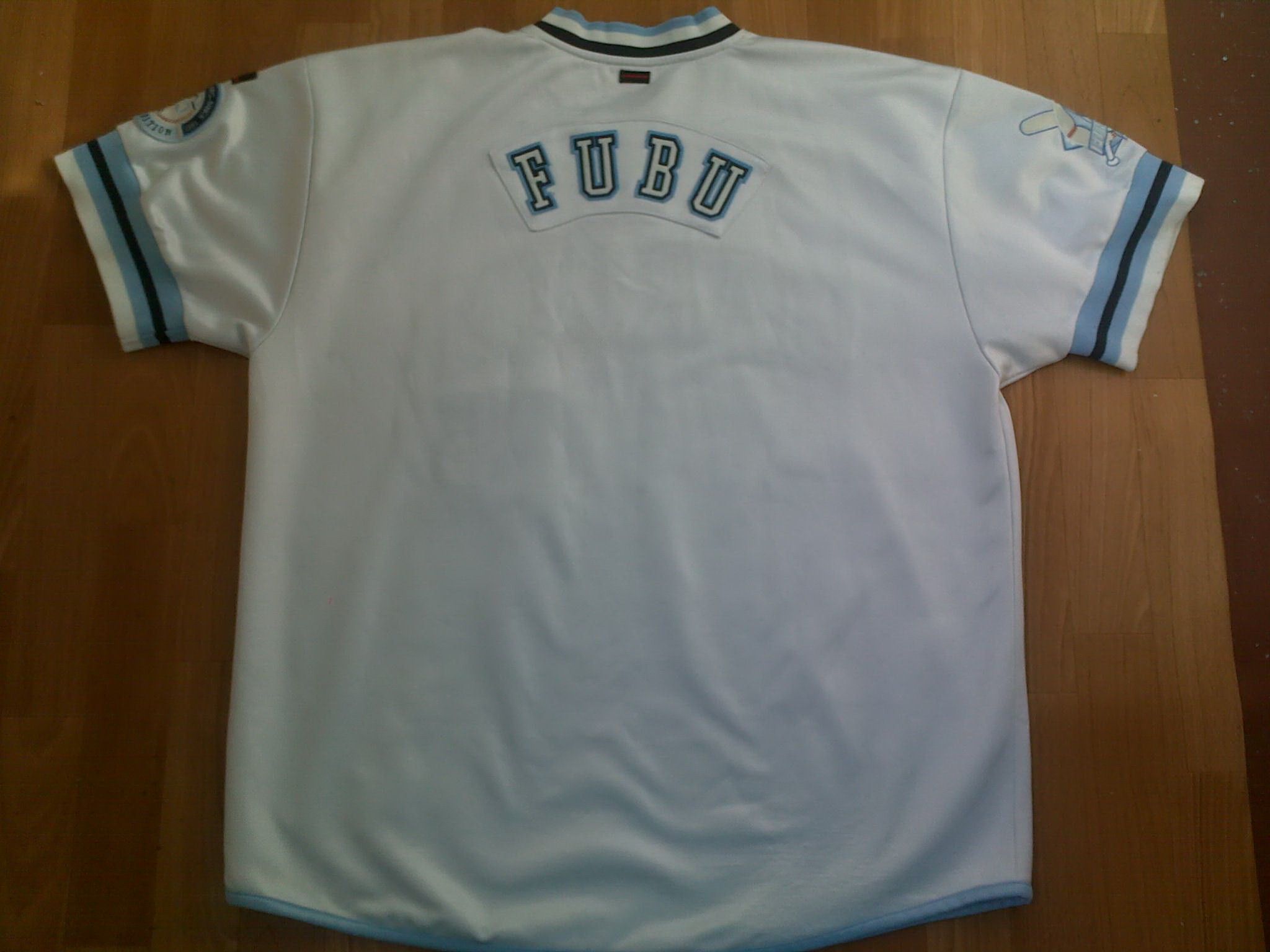 Fubu FUBU jersey, vintage HARLEM t-shirt New York, City Series XL Size US XL / EU 56 / 4 - 4 Thumbnail