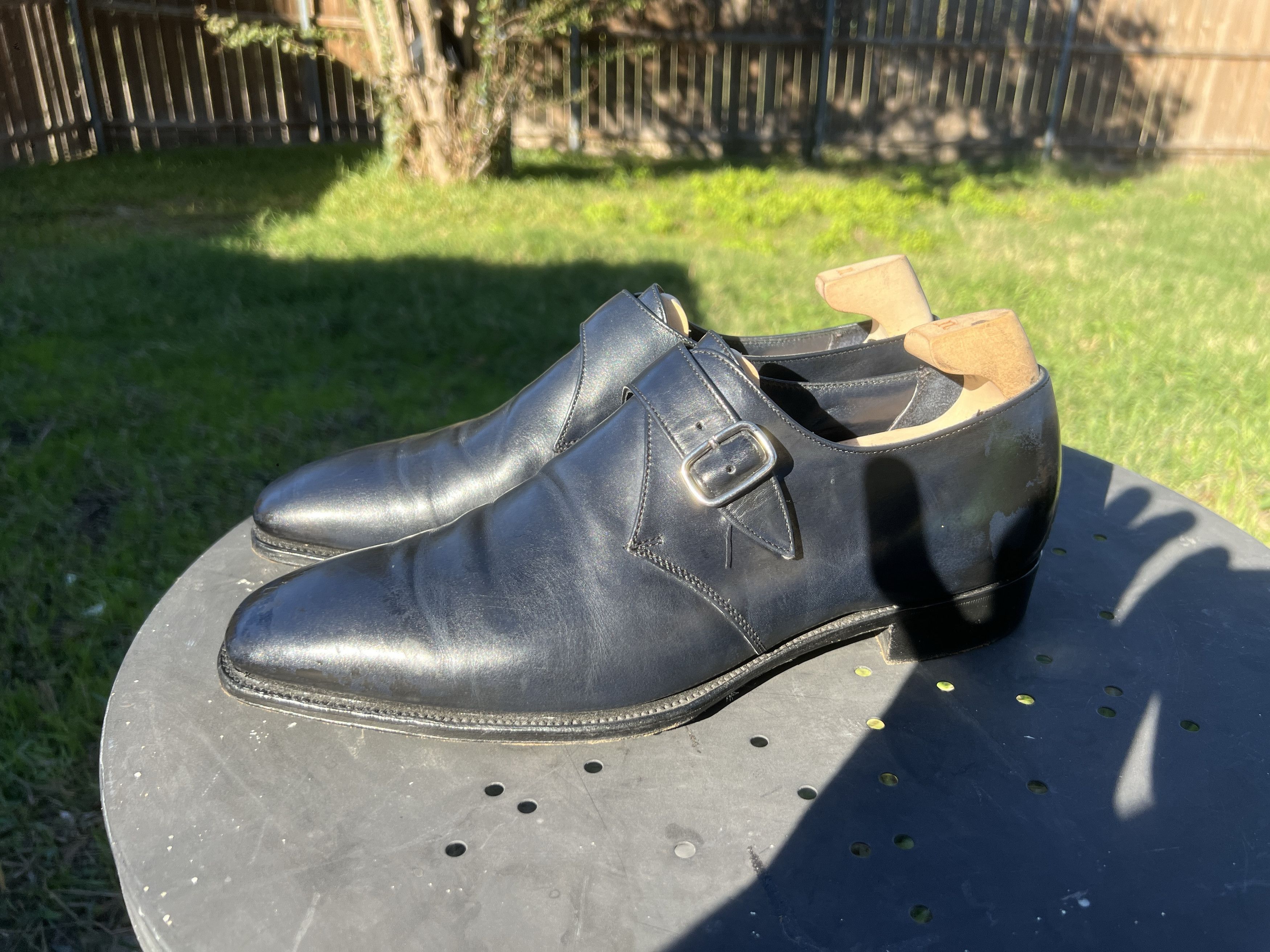George Cleverley George cleverley kingsman monk strap shoes navy blue 10.5 us Size US 10.5 / EU 43-44 - 5 Thumbnail