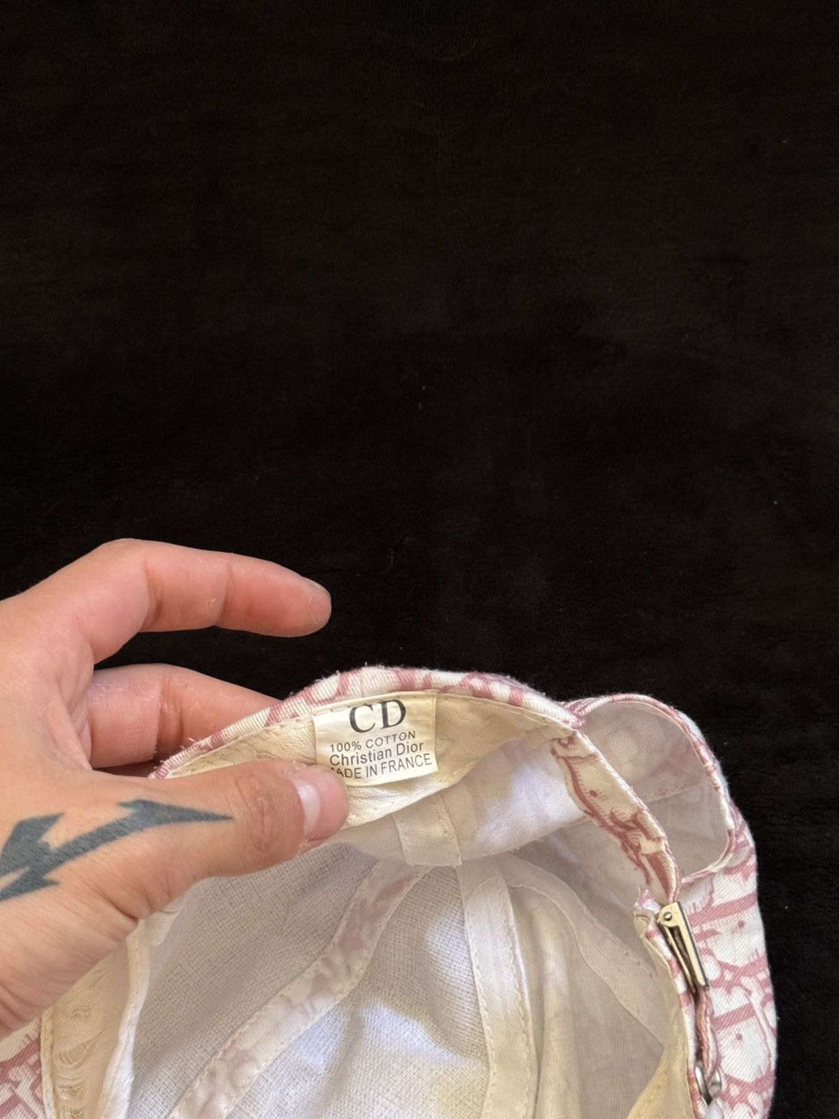 Dior Vintage Pink Dior monogram cap Size ONE SIZE - 3 Thumbnail