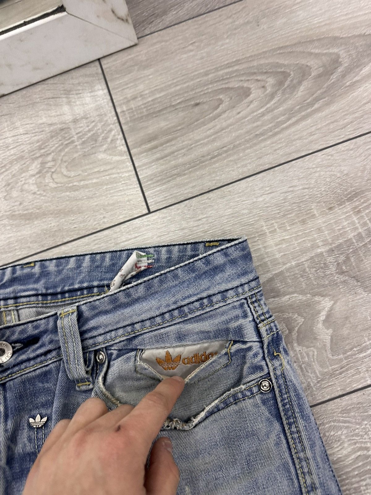 Diesel Diesel x Adidas Light Distressed Y2K Jeans Size US 32 / EU 48 - 7 Thumbnail