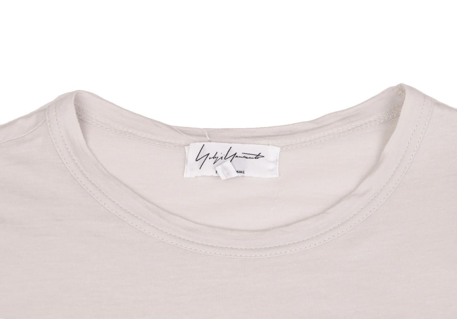 Yohji Yamamoto Yohji Yamamoto Cotton T-Shirt Light Gray 3 Size US L / EU 52-54 / 3 - 3 Thumbnail