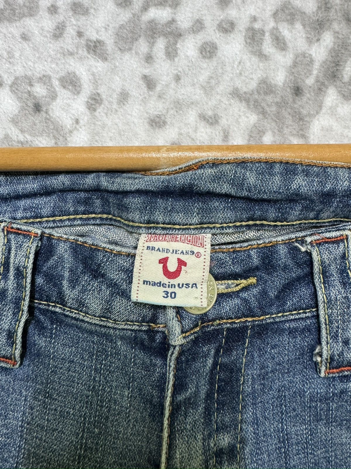 True Religion Flared True Religion Joey Distressed Boot Cut Low Rise Denim Size US 30 / EU 46 - 14 Thumbnail