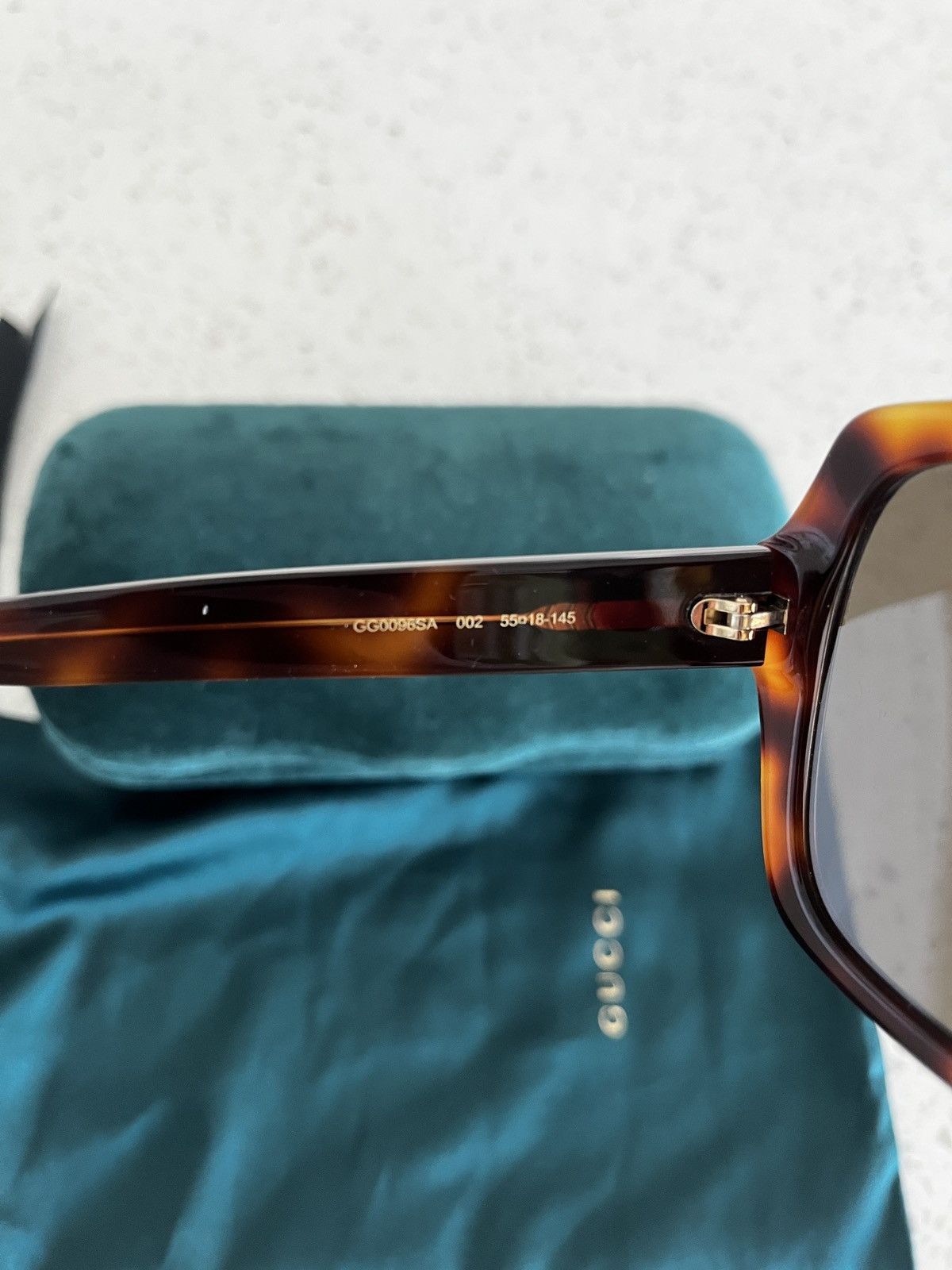 Gucci Sunglasses GG0096SA 002 55 Havana Tortoise/Brown