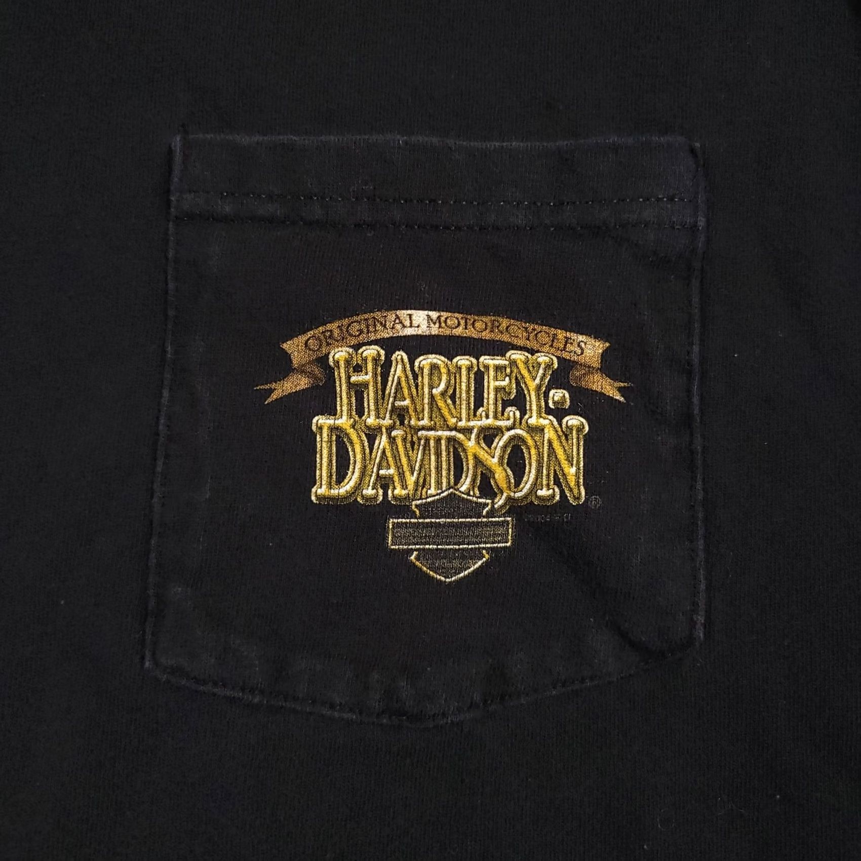 Harley Davidson VINTAGE Harley-Davidson Shirt Mens XL Pocket Grand Canyon Route 66 2000s Black Graphic Print Pocket T-Shirt Mens XXl Size US XL / EU 56 / 4 - 4 Thumbnail