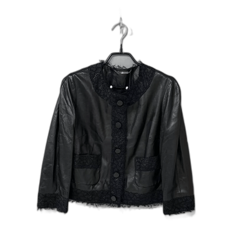 Dolce & Gabbana Dolce & Gabbana Leather Lace Jacket Size M / US 6-8 / IT 42-44 - 1 Thumbnail