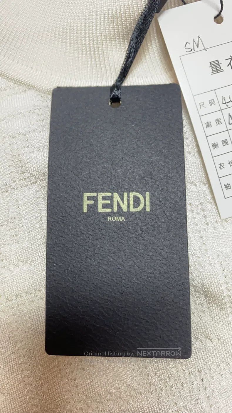 Fendi Fendi Ivory full print knitted slim fit long-sleeve Size S / US 4 / IT 40 - 7 Thumbnail