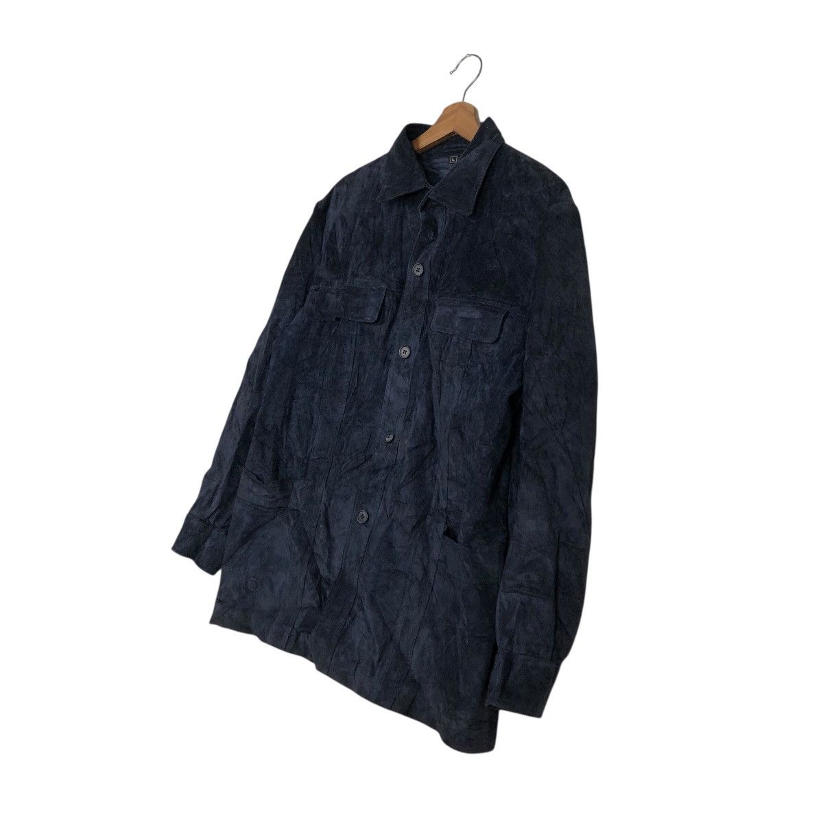 Japanese Brand 📌Vintage Chore Leather Jacket Jubian Blanket Issey Miyake Size US L / EU 52-54 / 3 - 3 Thumbnail