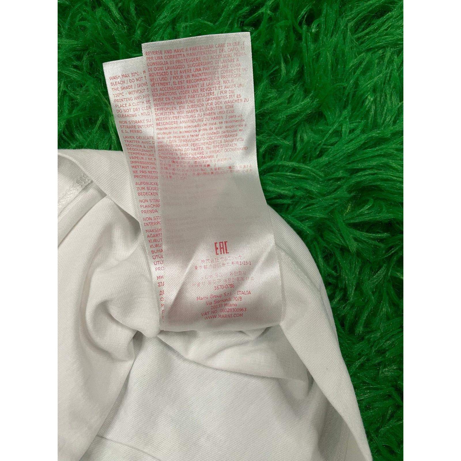 Marni Marni Tee White Black Small Used Size US S / EU 44-46 / 1 - 6 Thumbnail