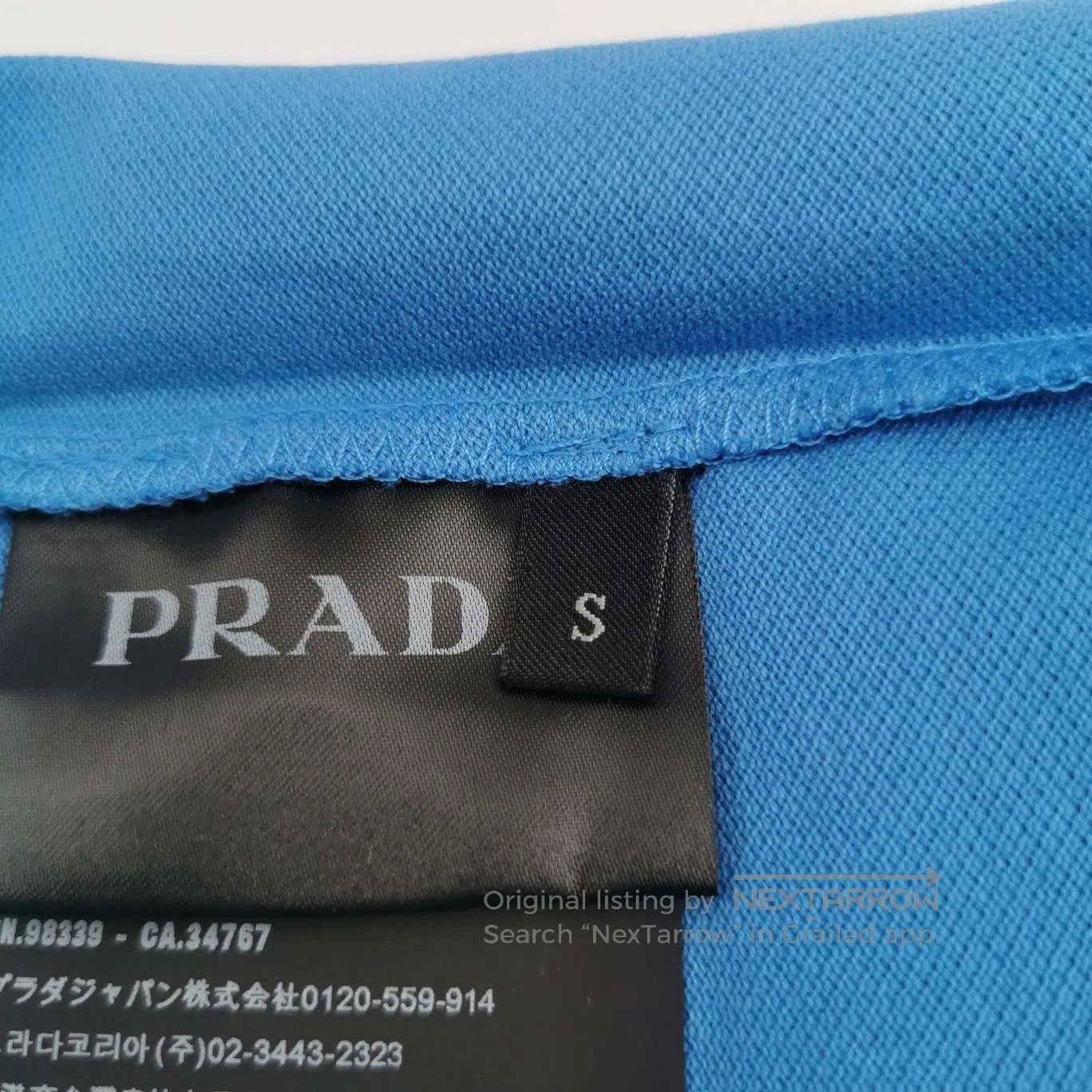 Prada Prada S Size Cotton Logo Collar Polo Shirt. Size US S / EU 44-46 / 1 - 5 Thumbnail