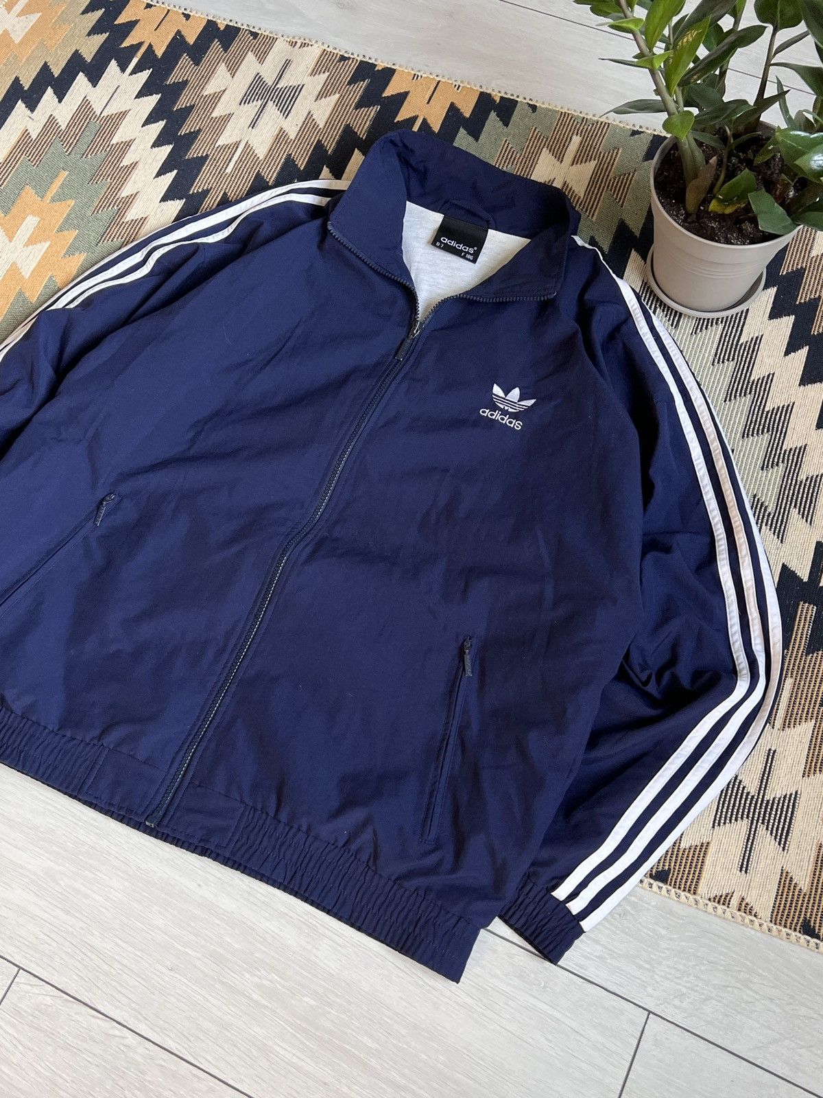 Adidas × Vintage Vintage Adidas Track Retro Jacket 3 Stripes Y2k Size US L / EU 52-54 / 3 - 3 Thumbnail