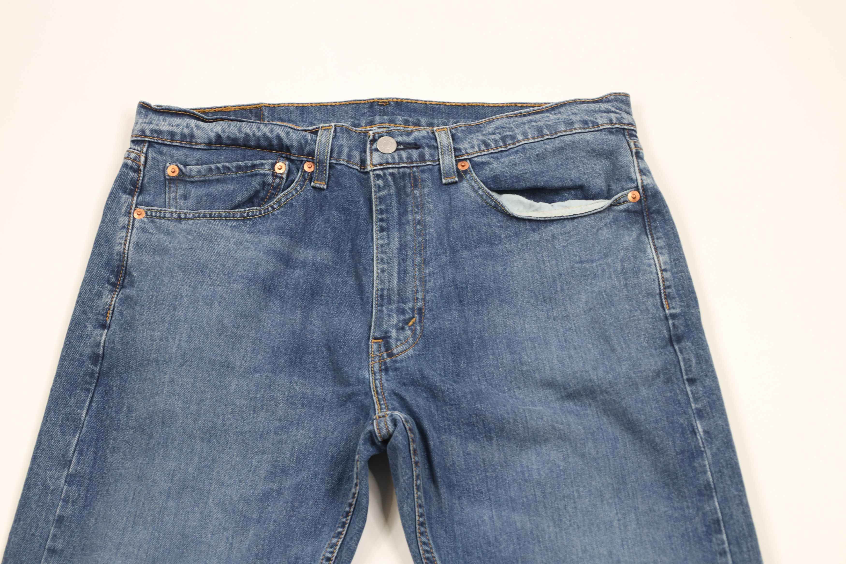 Levi's × Vintage Vintage Y2K Levis 505 Stretch Regular Fit Denim Jeans Blue Size US 34 / EU 50 - 2 Thumbnail