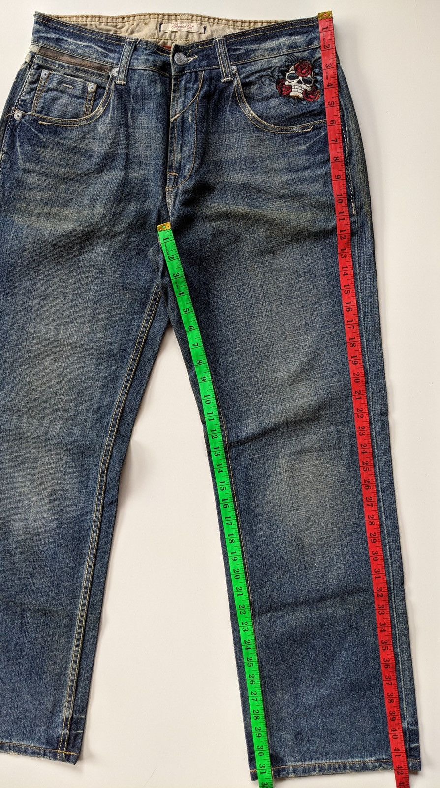 Marc Ecko March Ecko embroidery motif distressed jeans Size US 34 / EU 50 - 7 Thumbnail