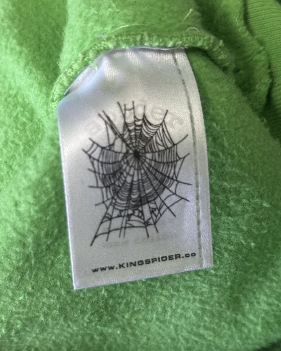 Sp5der Sp5der Green Punk V2 Rhinestone Hoodie Size US M / EU 48-50 / 2 - 8 Thumbnail