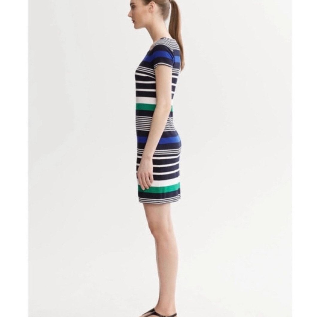 Banana Republic Banana Republic Multi Stripe Ponte Knit Sheath Dress 4 Size S / US 4 / IT 40 - 7 Thumbnail