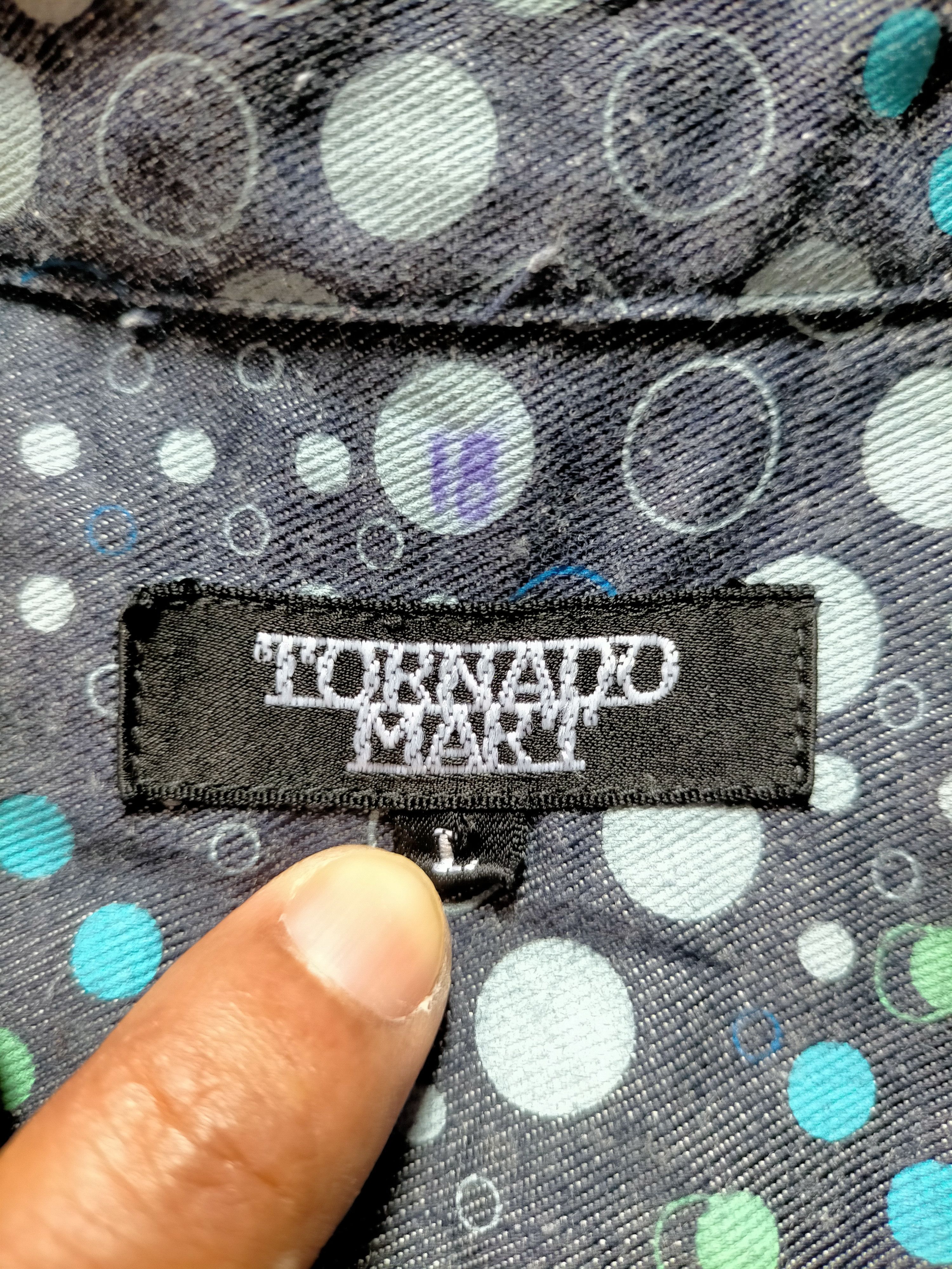 Tornado Mart Tornado Mart Japan Denim Pocket Button Ups Shirt Size US L / EU 52-54 / 3 - 13 Thumbnail