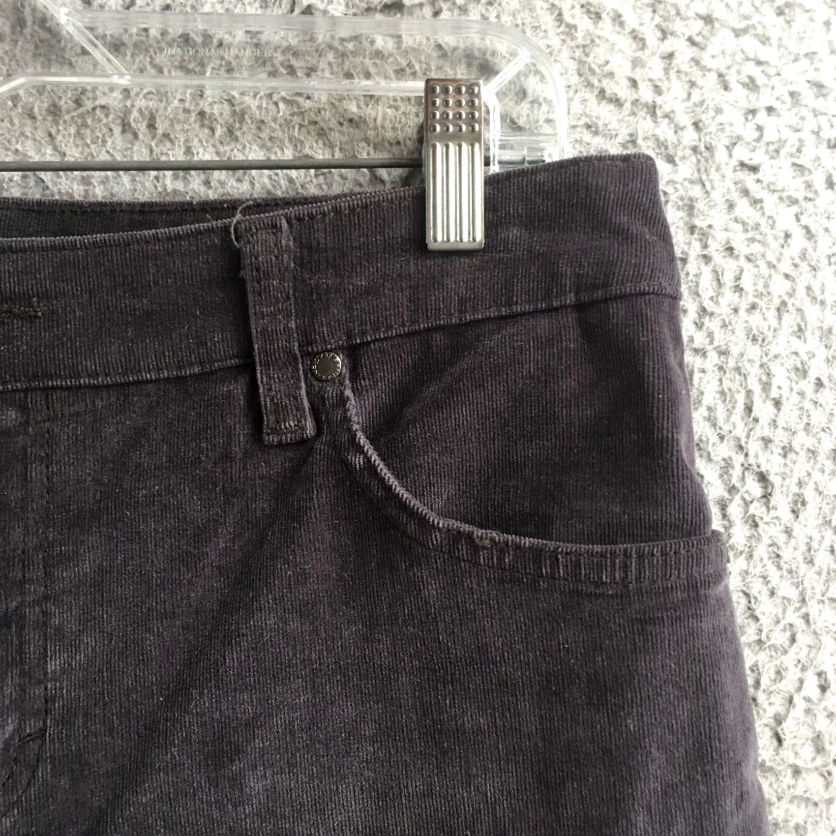 Vintage Bandolino Jeans Womens 12 Black Five Pockets High Rise Zip Fly Corduroy Medium Rise Five Pocket Design Denim Straight Classic Casual Pants Size 34" / US 12 / IT 48 - 4 Thumbnail