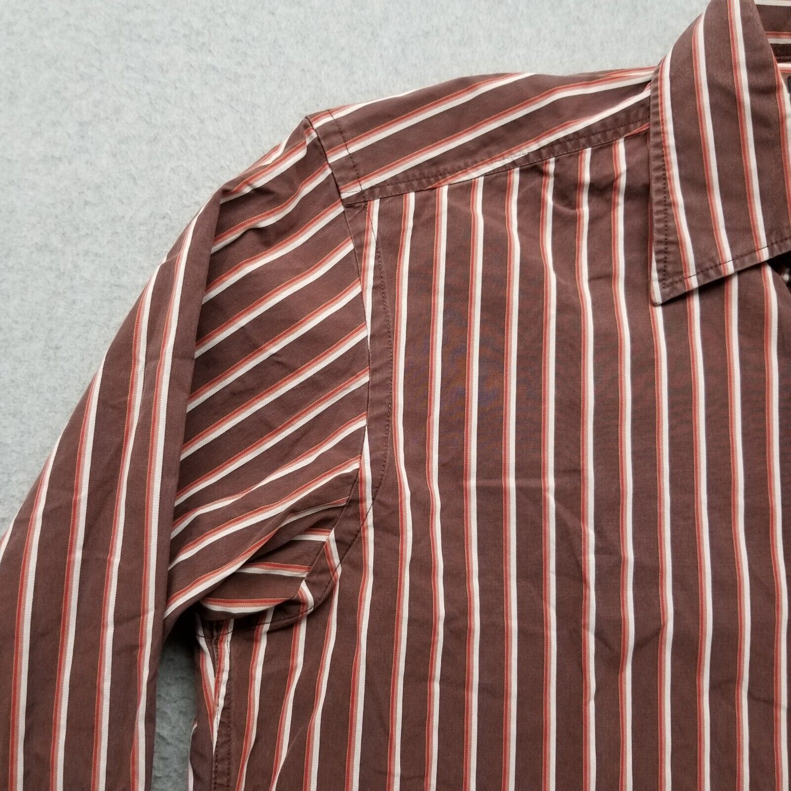 Hugo Boss Boss Shirt Mens Striped Button Up Long Sleeve Pocket Size US S / EU 44-46 / 1 - 3 Thumbnail