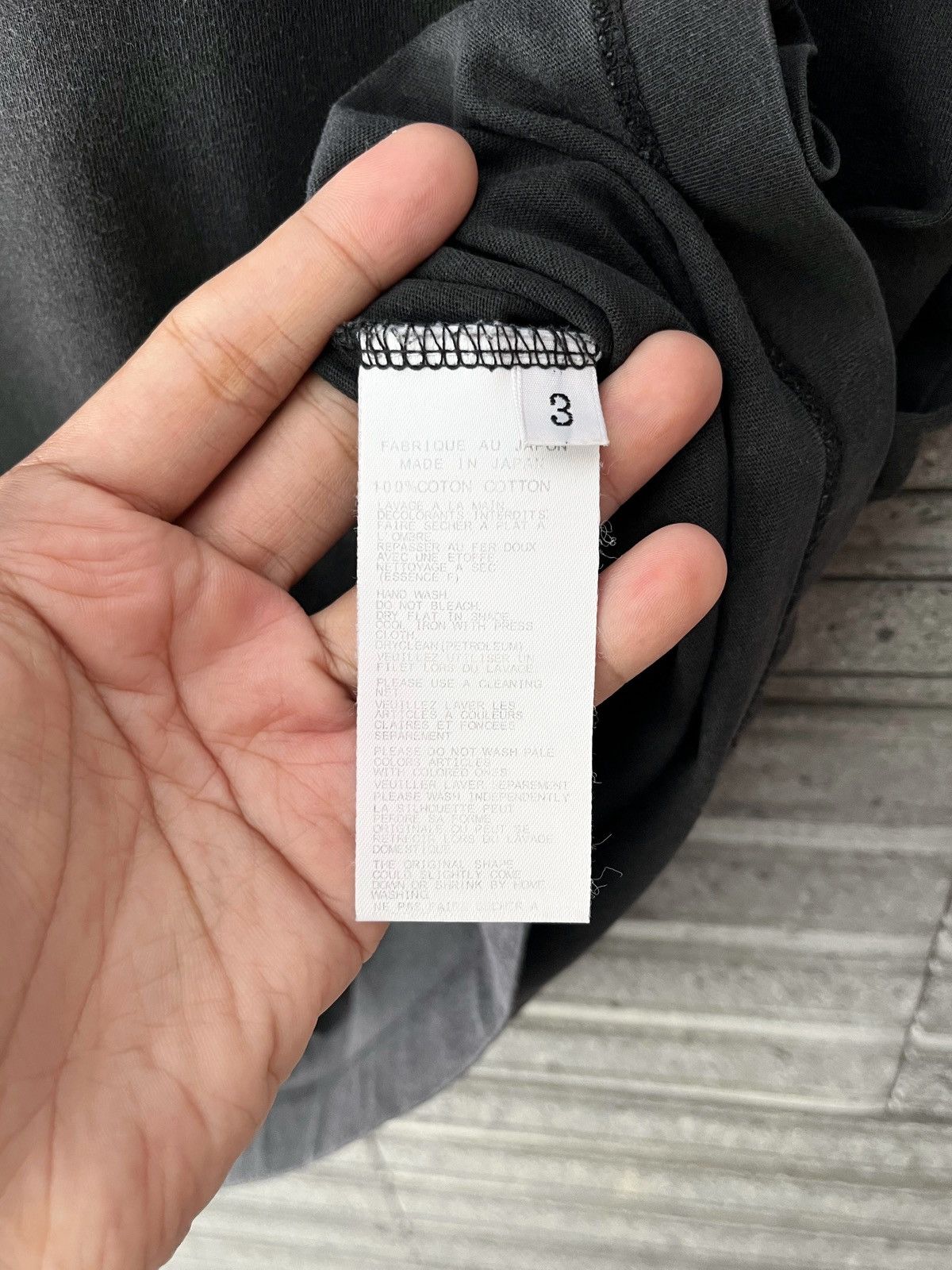 Yohji Yamamoto Yohji Yamamoto Pour Homme Signature Sunfaded Tee Size US L / EU 52-54 / 3 - 7 Thumbnail