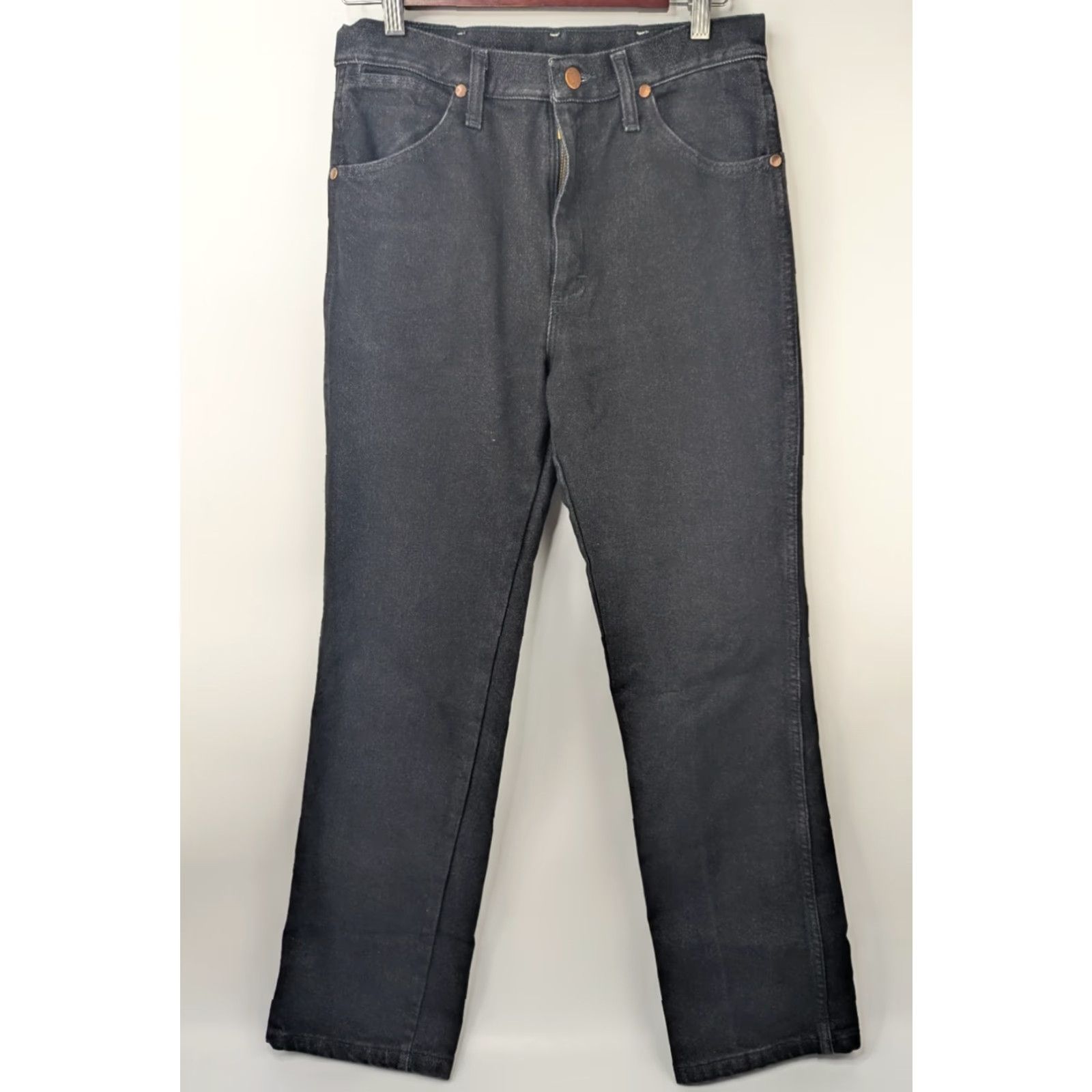 Wrangler Wrangler Jeans Cowboy Cut Slim Fit 30x32 Black Denim 938BLK Western Men Size US 30 / EU 46 - 4 Thumbnail