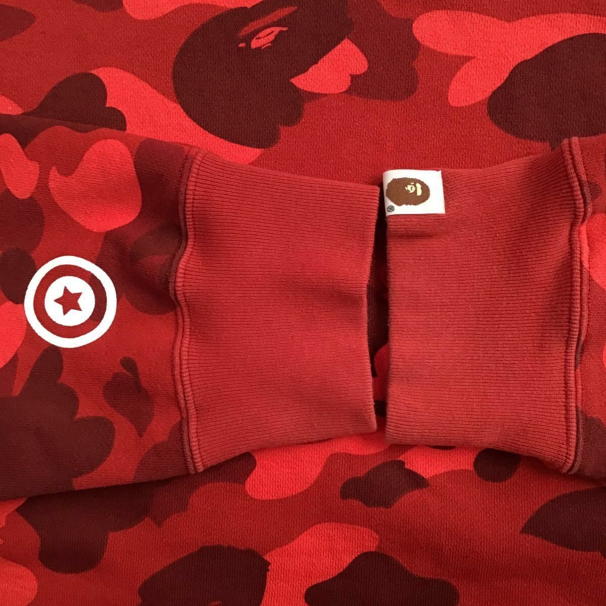 Bape BAPE Shark pullover hoodie red camo a bathing ape Size US XL / EU 56 / 4 - 6 Thumbnail